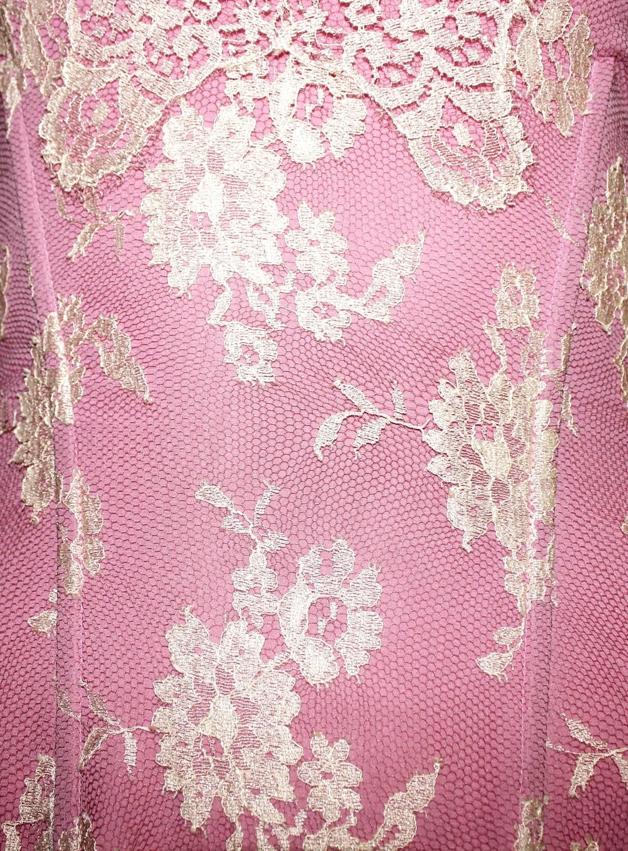 Dolce & Gabbana Silk & Lace Corset Dress with Laceup Details 2