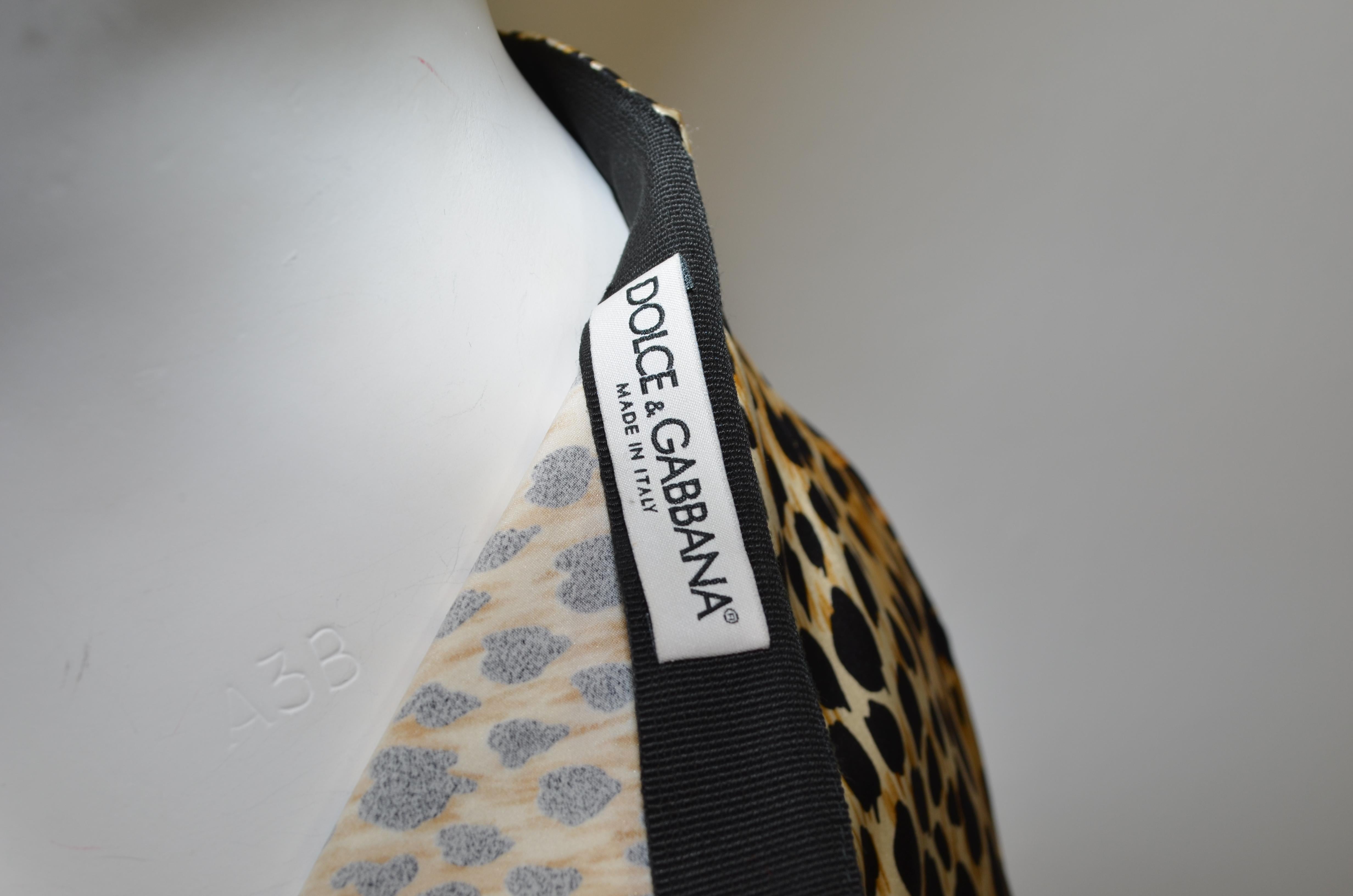 leopard silk skirt