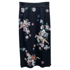 Dolce & Gabbana Silk Mid-Length Skirt in Black