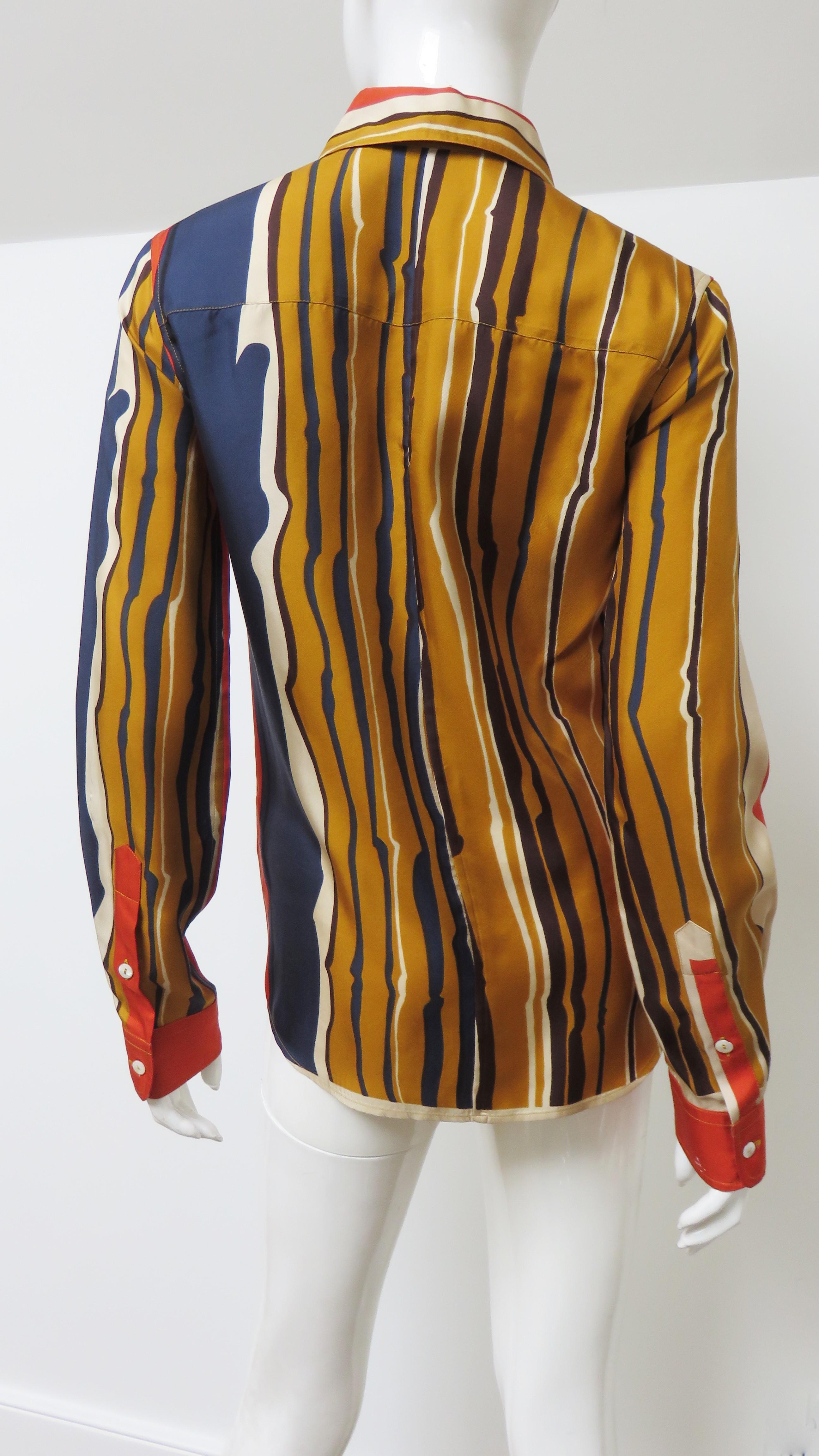 Camicia con stampa in seta di Dolce & Gabbana in vendita 5