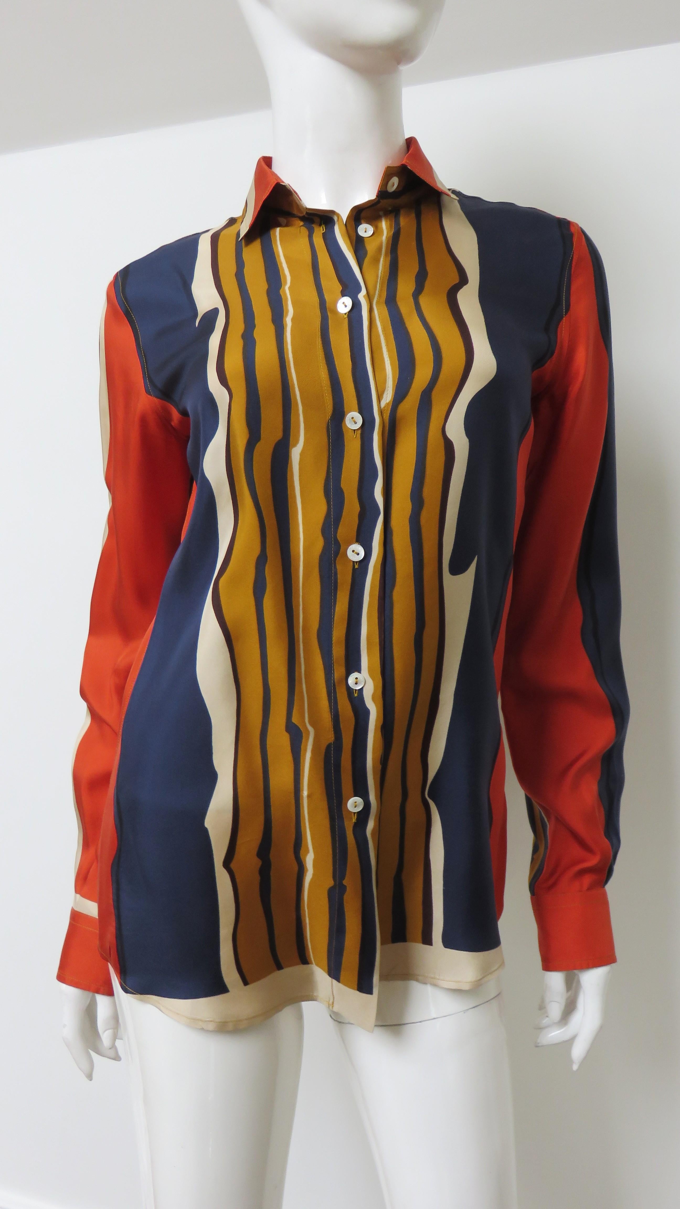 Camicia con stampa in seta di Dolce & Gabbana in vendita 1