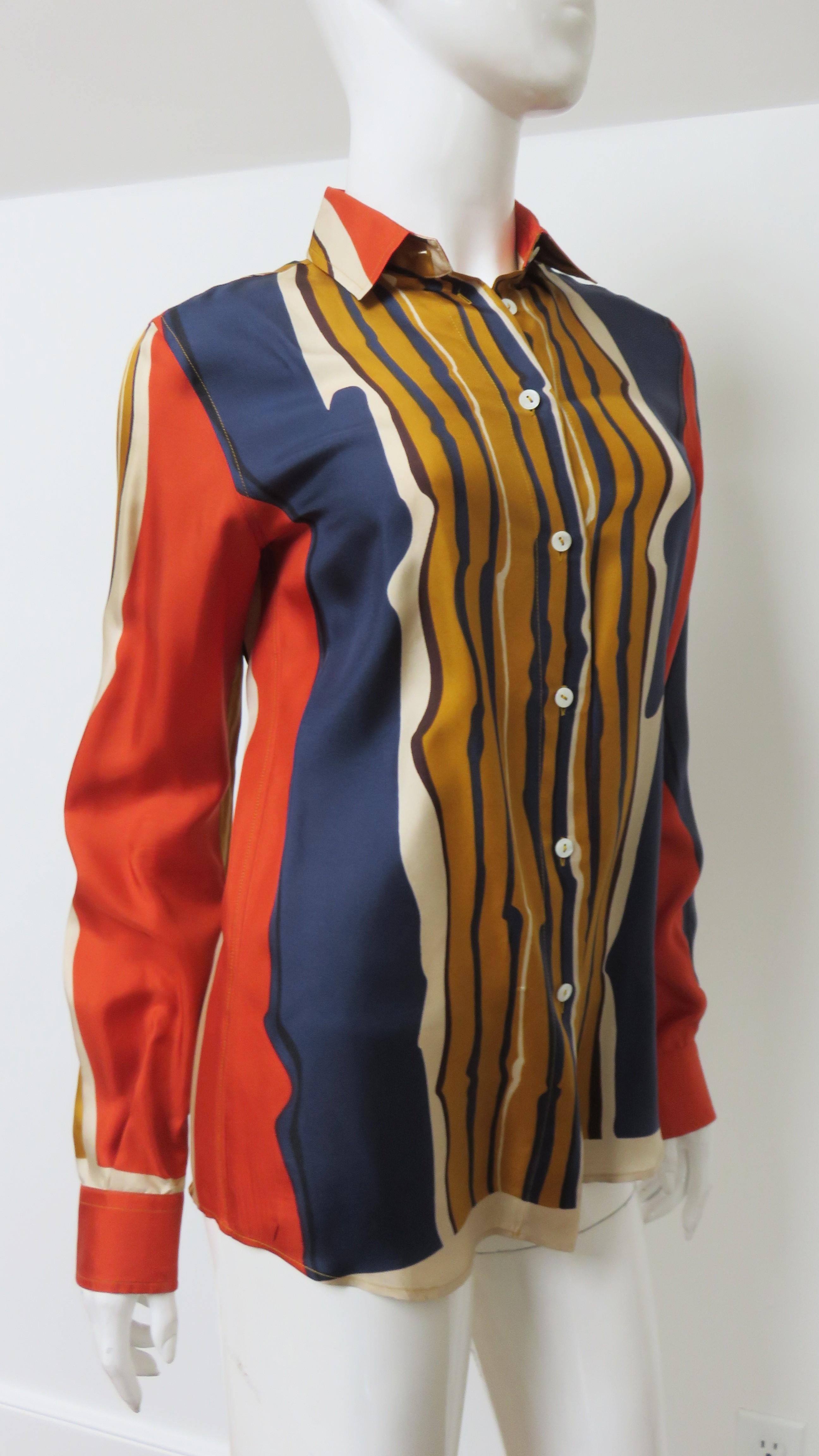 Camicia con stampa in seta di Dolce & Gabbana in vendita 3