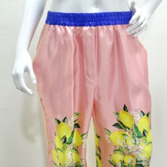 Dolce & Gabbana Silk Printed Palazzo Pants