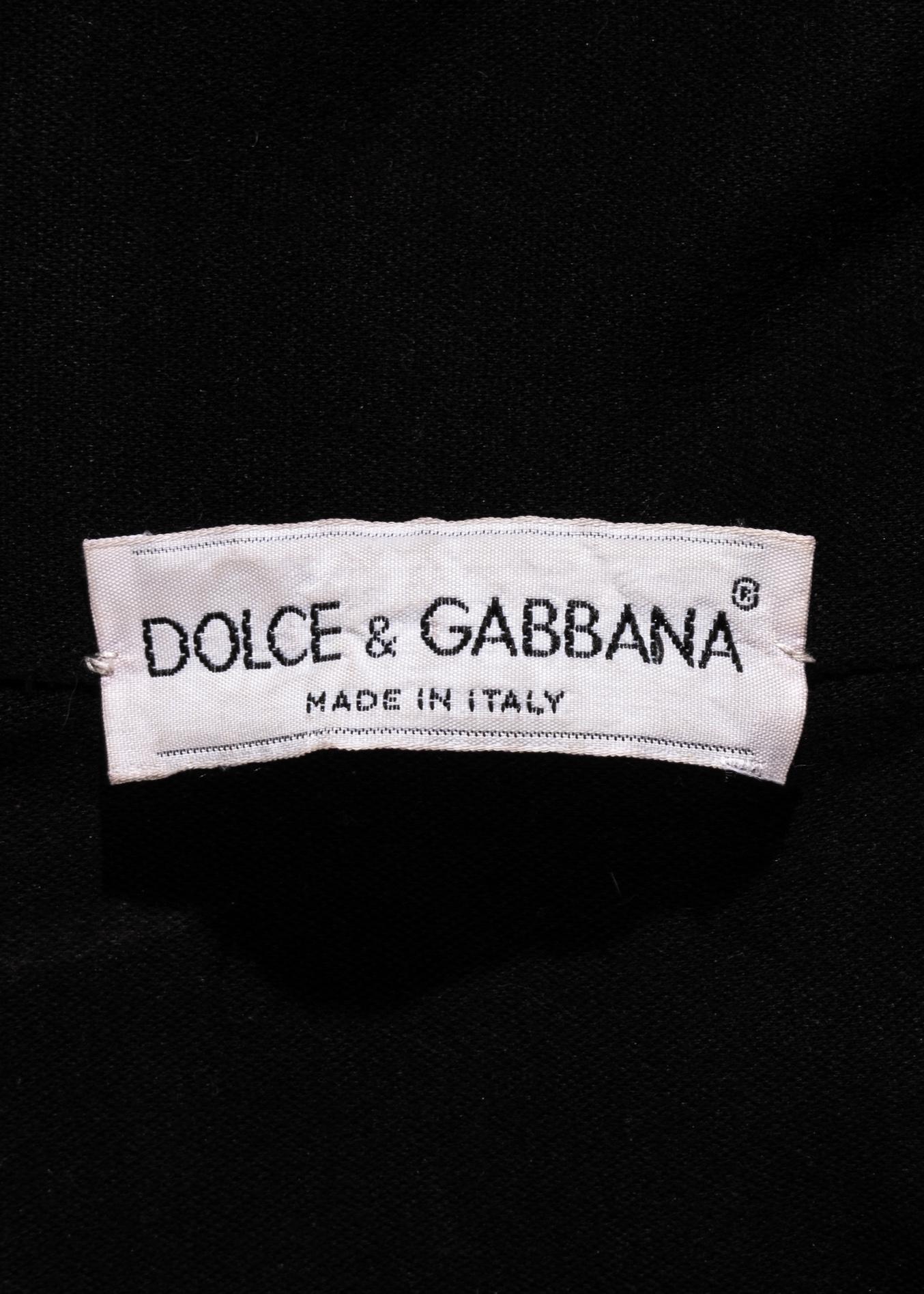 Dolce & Gabbana: gonna a ruota in seta con stampa rinascimentale, ss 1990 6