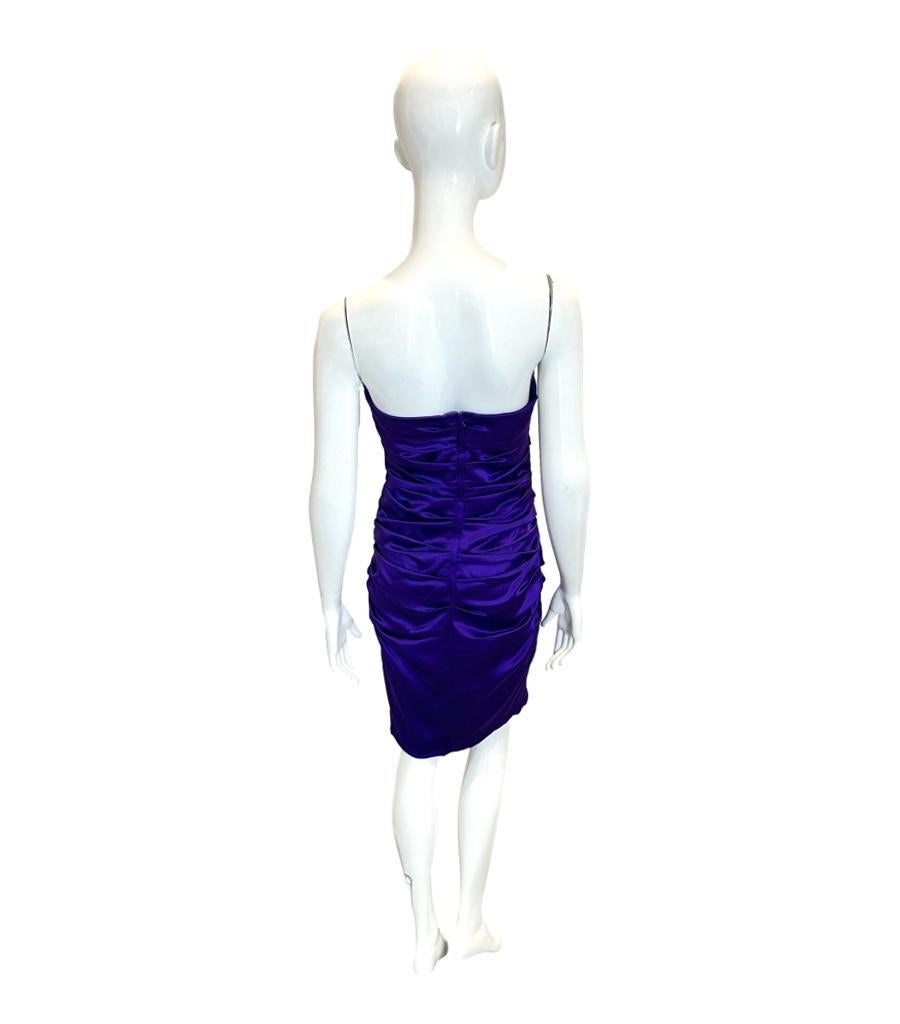 Women's Dolce & Gabbana Silk Ruched Dress For Sale