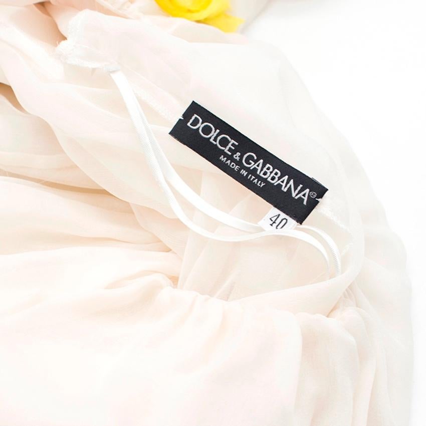 Women's Dolce & Gabbana silk ruffle dress IT 40 