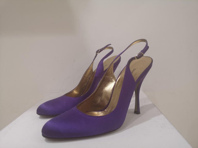 dolce and gabbana purple shoes