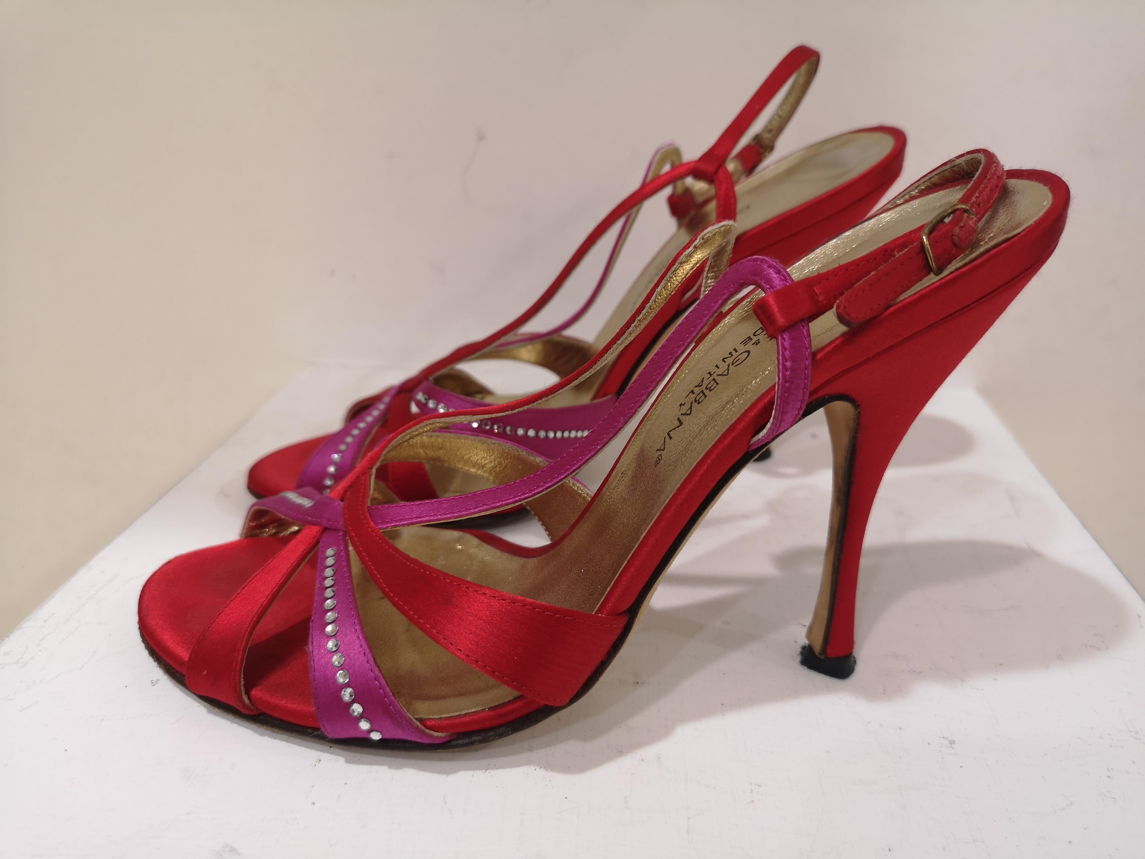 Dolce & Gabbana Silk satin sandals For Sale 4