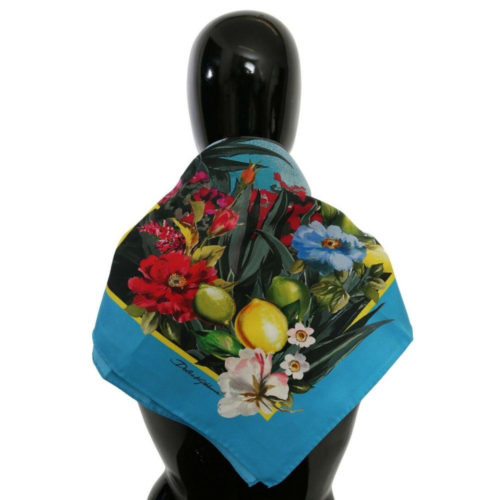 Dolce & Gabbana Silk Scarf in Multicolour In New Condition In WELWYN, GB
