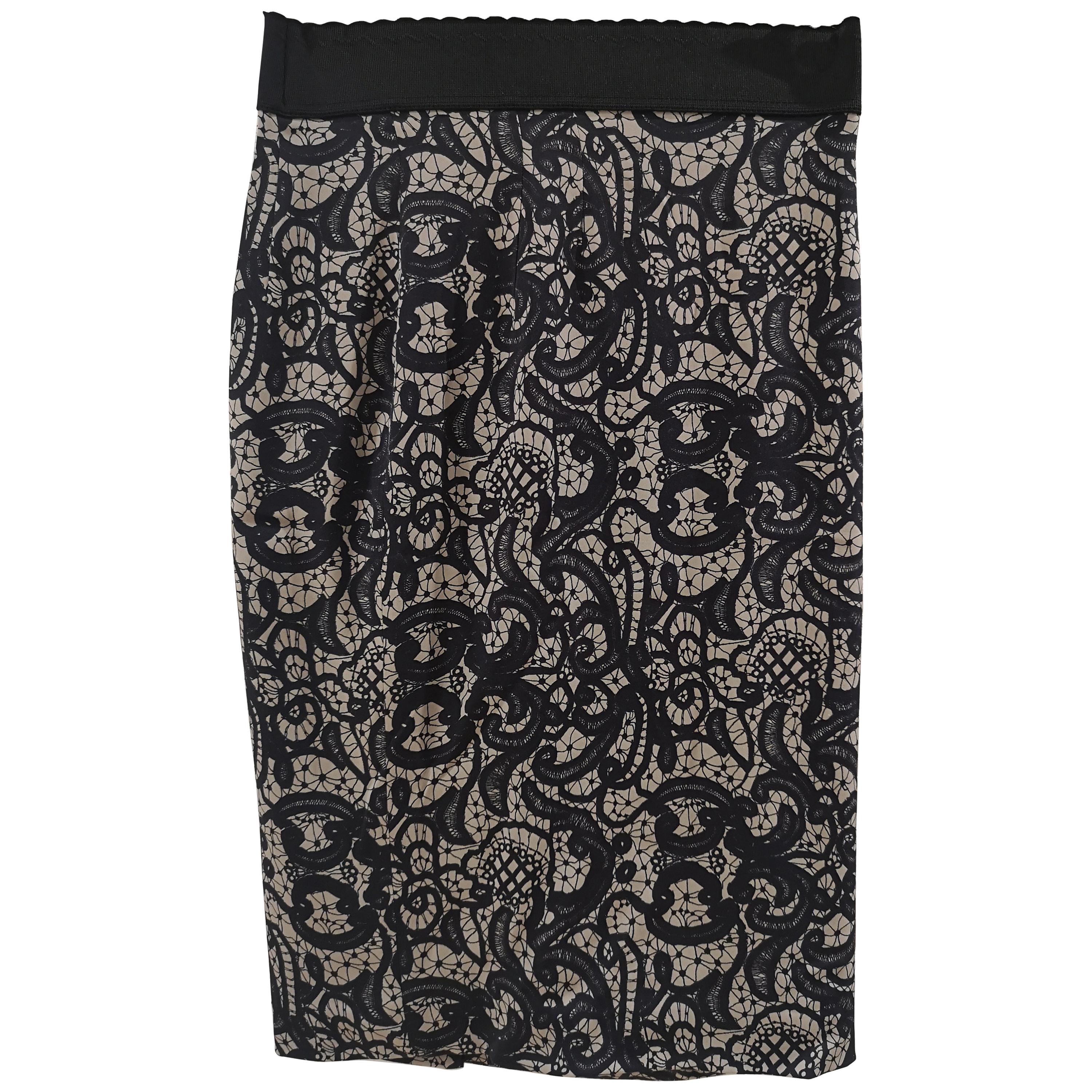 Dolce & Gabbana silk skirt For Sale