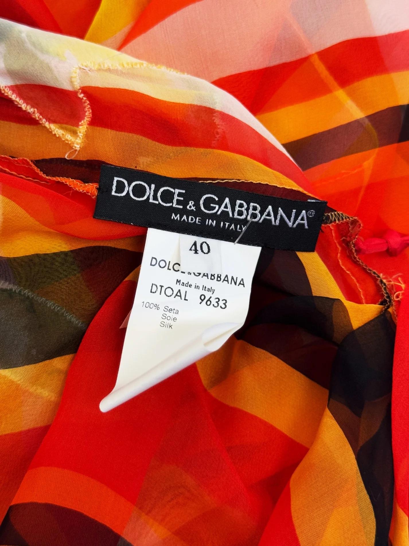 Dolce & Gabbana Silk Stripe Tunic, SS 2002 4