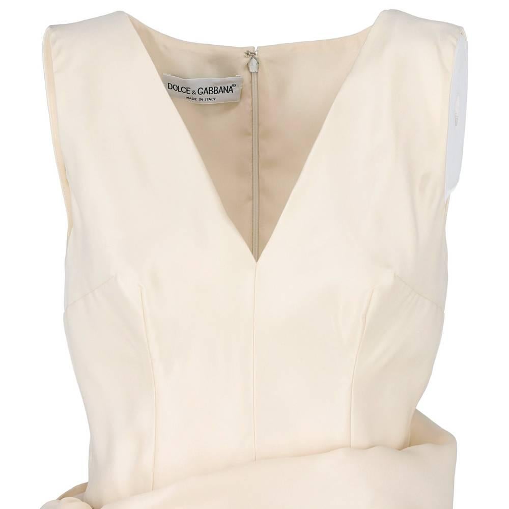 Women's Dolce & Gabbana Silk Vintage Ivory White Wedding Dress, 2000s