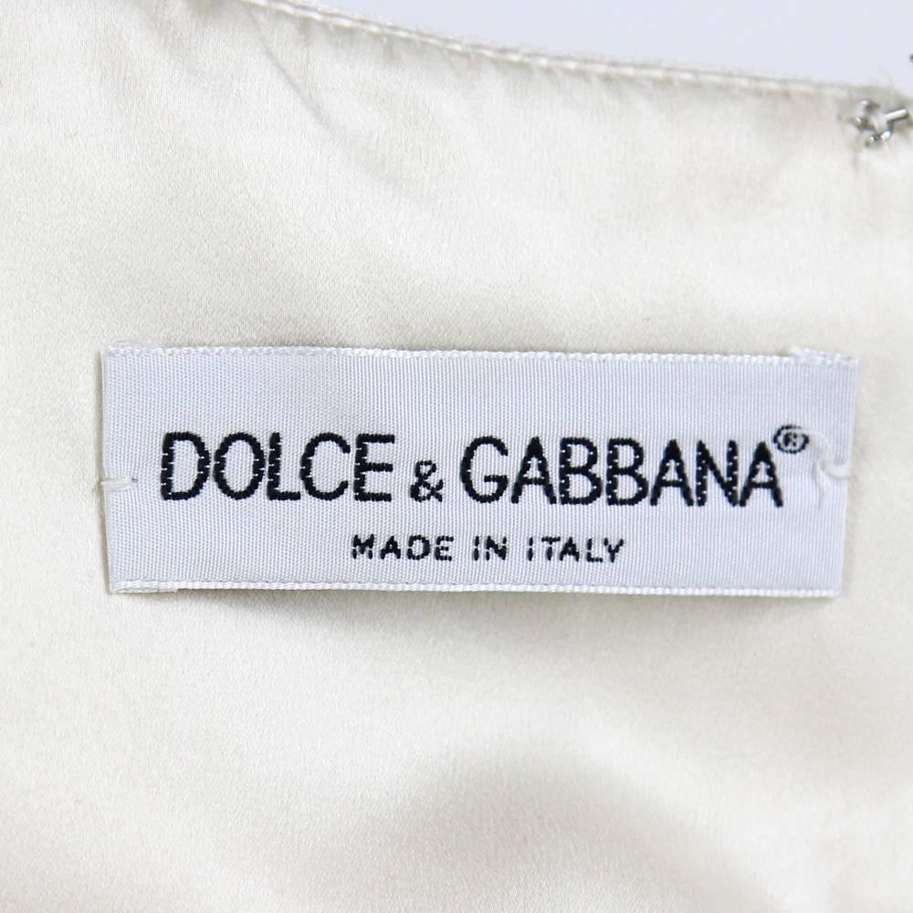 vintage dolce and gabbana white dress