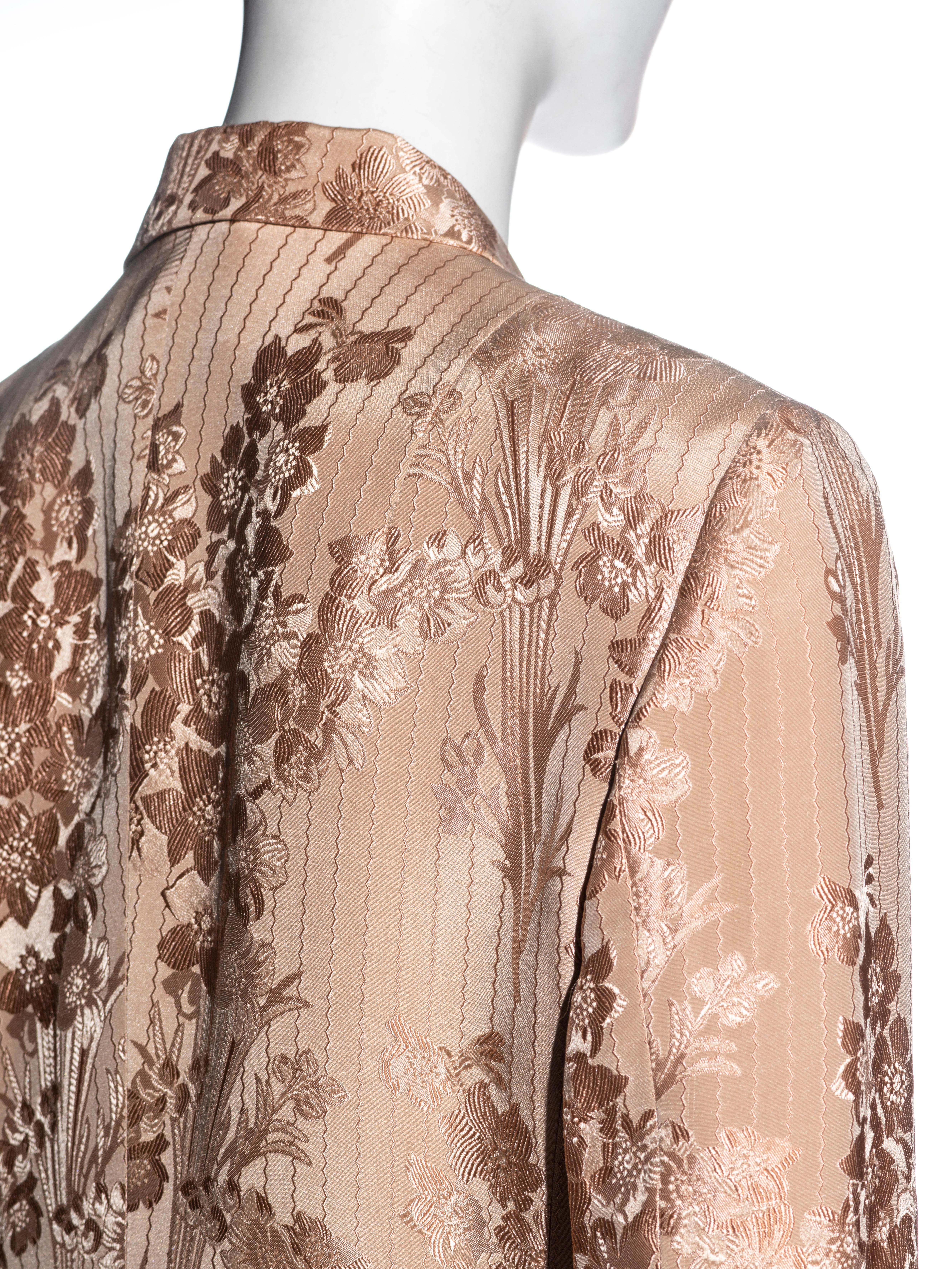 Dolce & Gabbana silk viscose floral brocade pant suit, ss 1997 4