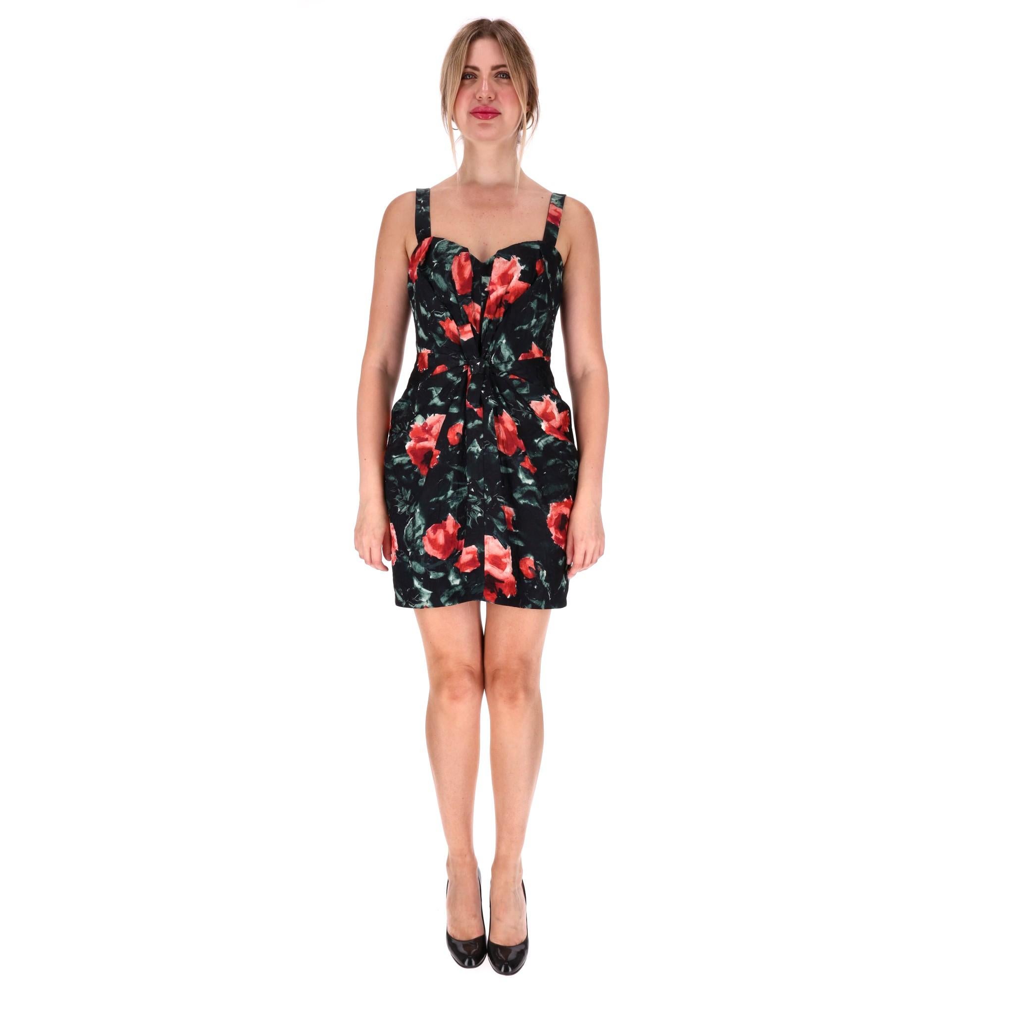Dolce & Gabbana Silk & Wool Blend Corset Dress

Black corset dress crafted in silk and wool blend and designed with signature red roses prints.

Featuring mini length, gathering and bow detail to the front.

Styled with optional shoulder straps and