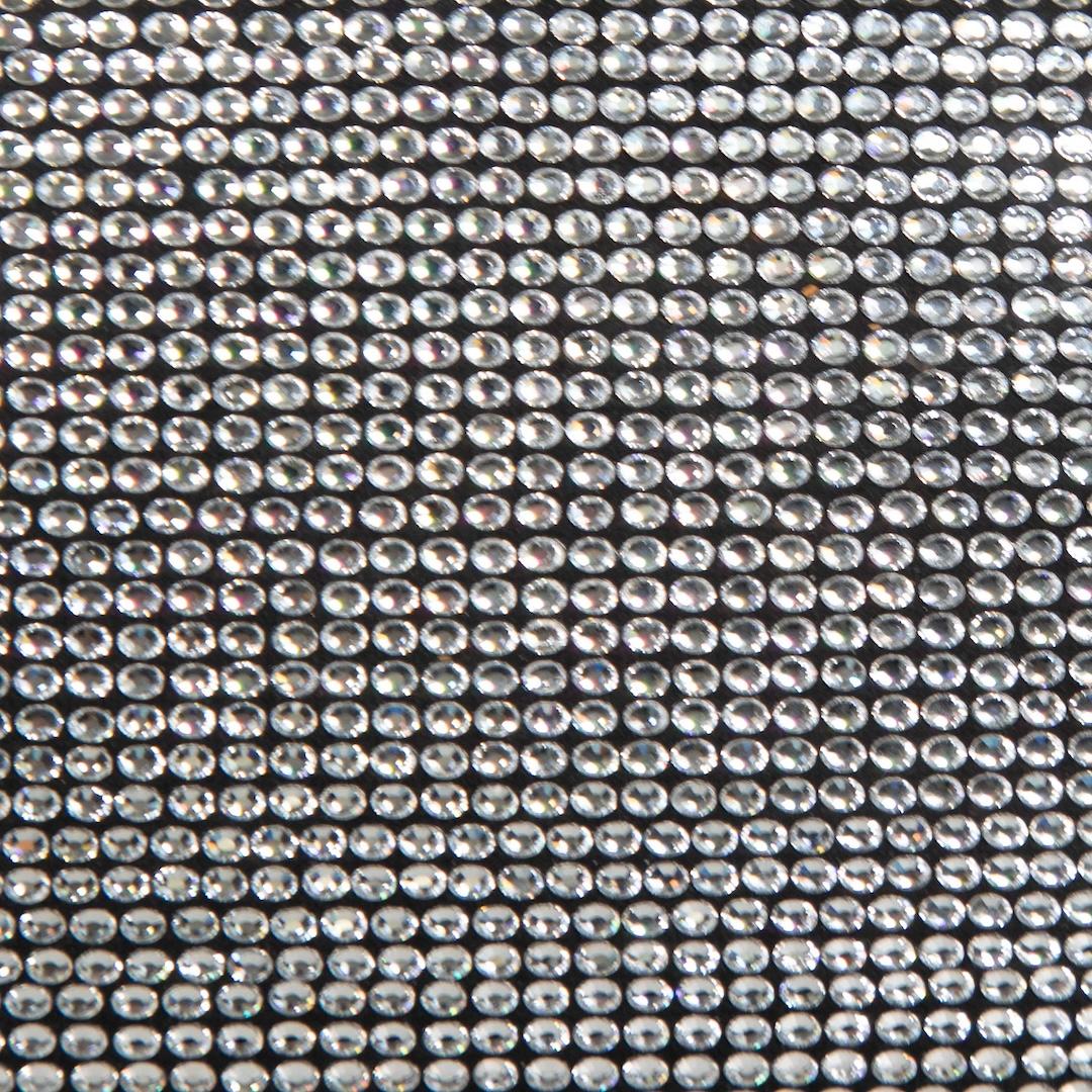 Dolce & Gabbana Silver Crystal Embellished Ring Detail Clutch 1