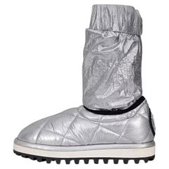 Dolce 
Gabbana Silver Elastic Ankle Boots - Size 39