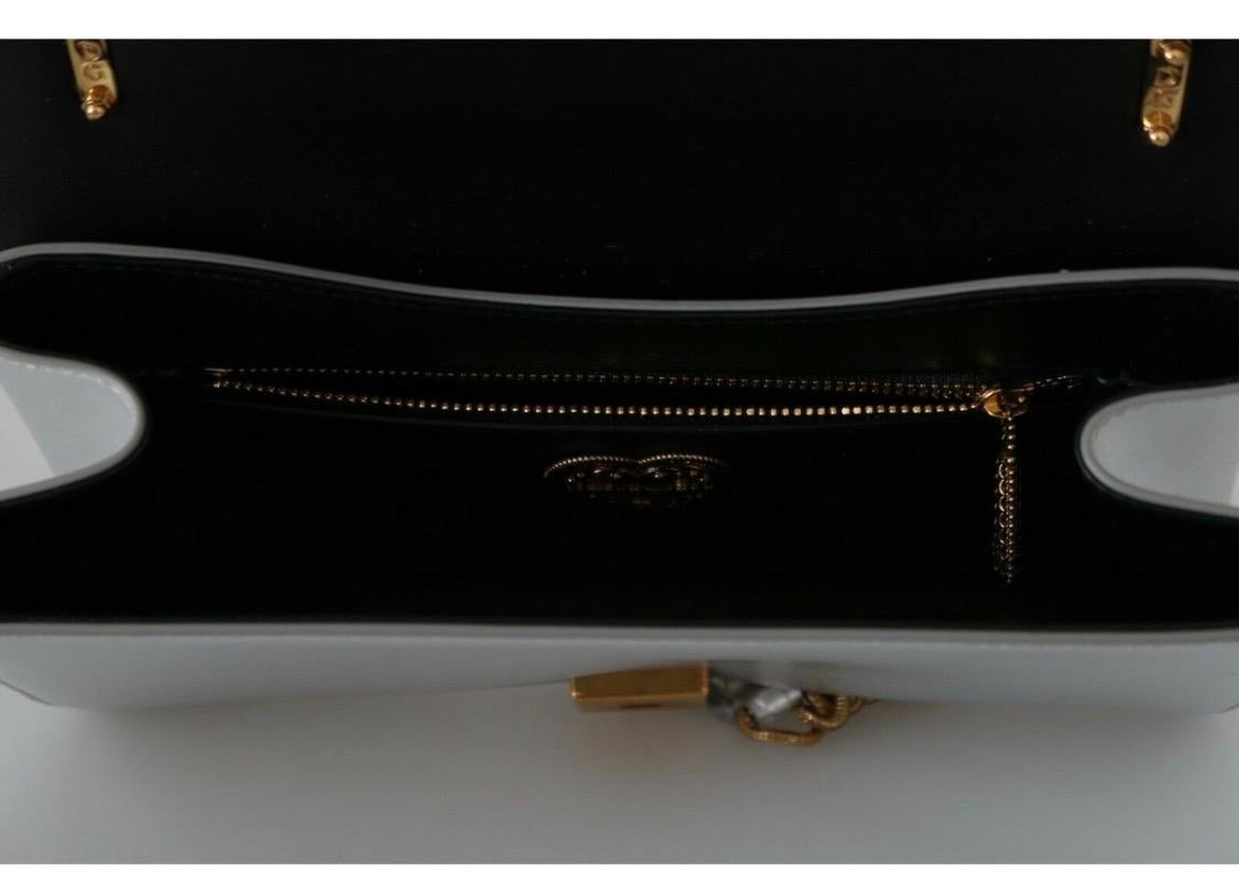 Dolce & Gabbana silver leather devotion bag 4