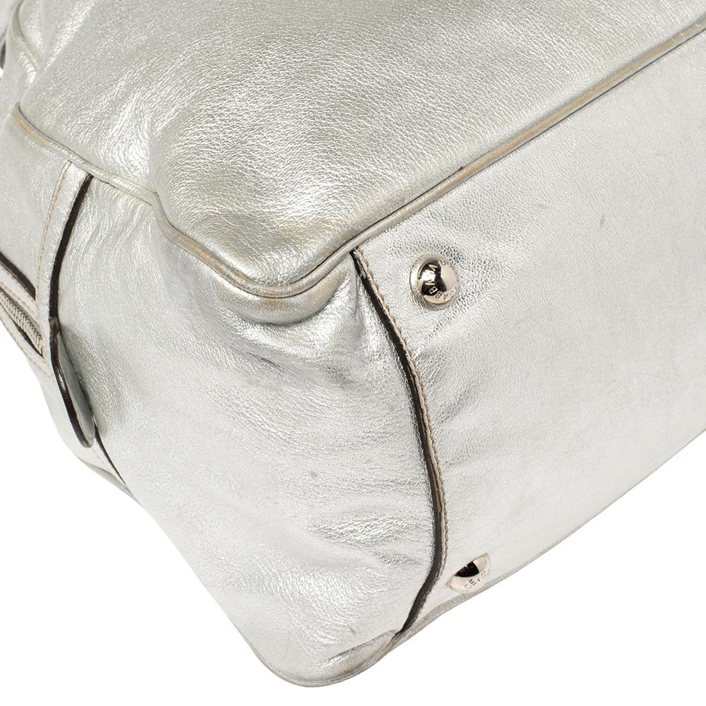 Dolce & Gabbana Silver in pelle Miss Biz Satchel 6