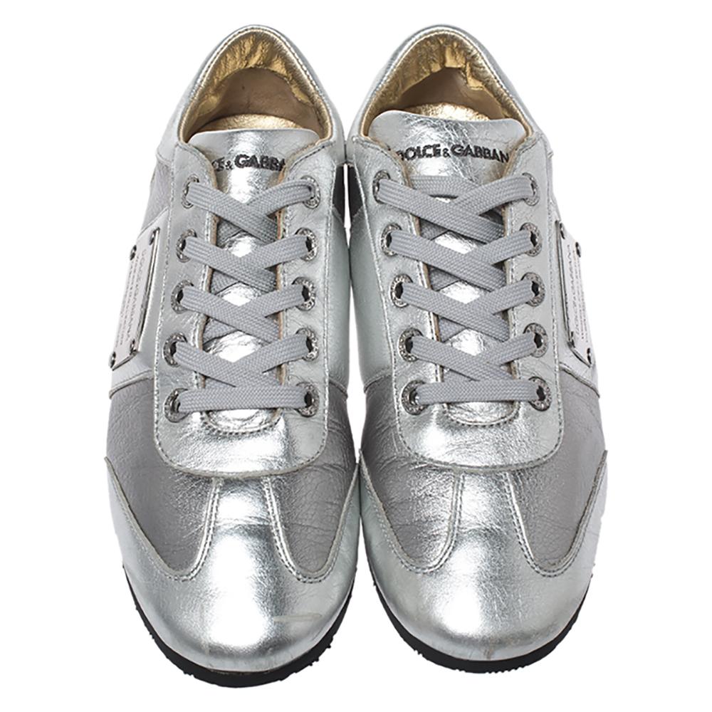 silver dolce and gabbana shoes