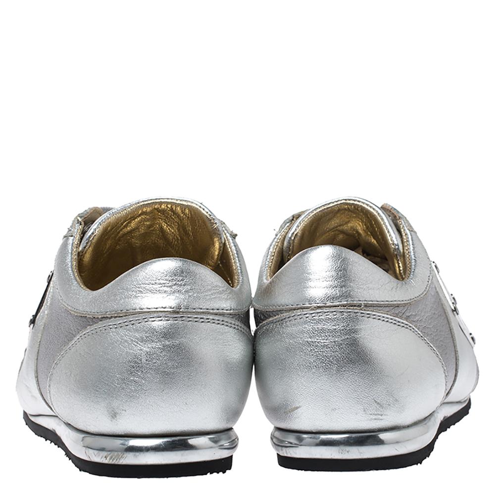 silver dolce and gabbana sneakers