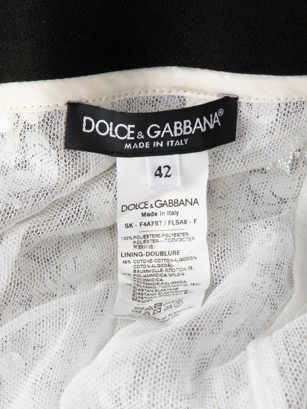 Dolce & Gabbana Gonna midi con paillettes argento taglia M. in vendita 2