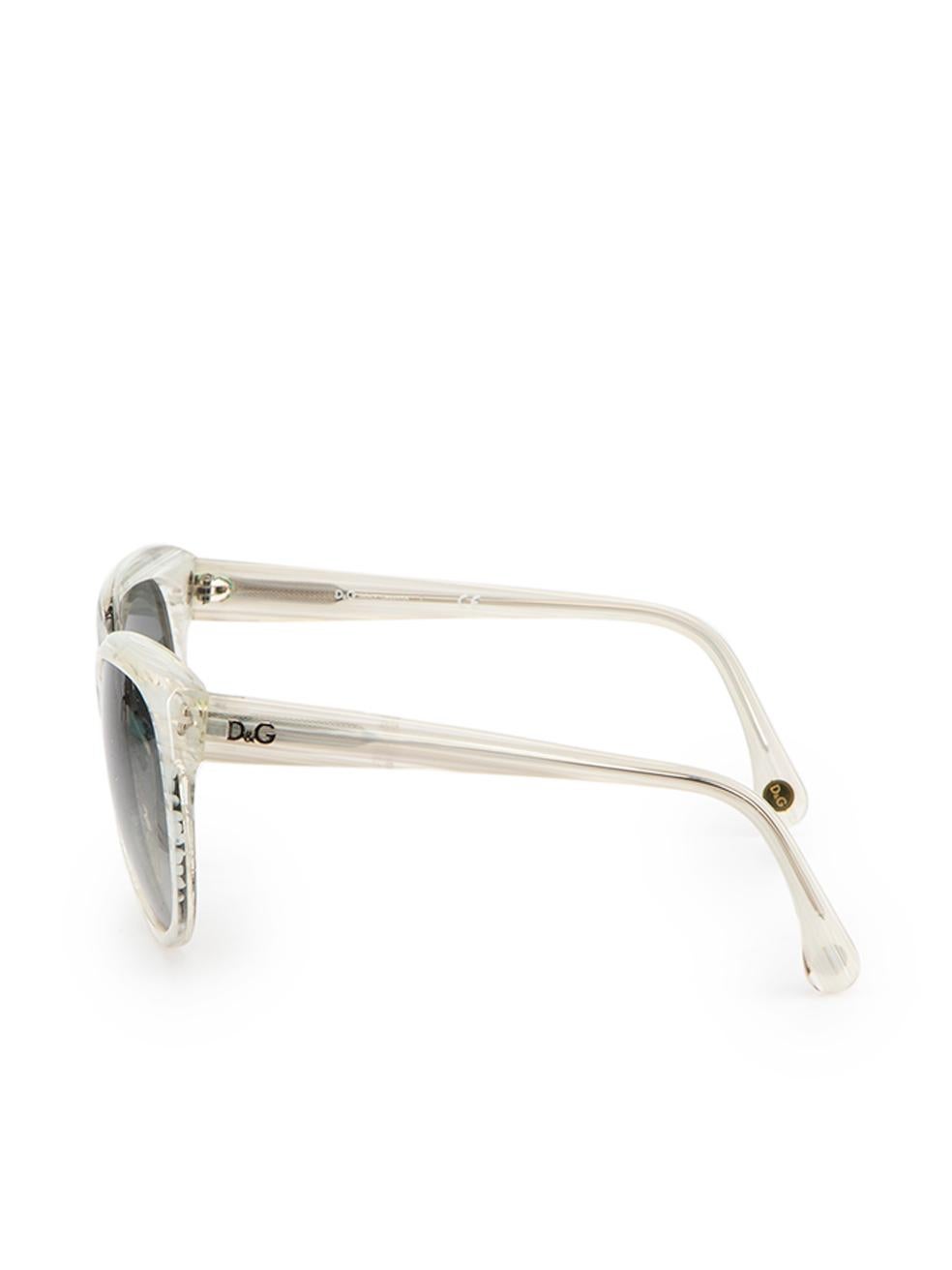 Women's Dolce & Gabbana Silver Striped Round Sunglasses