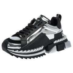 Dolce and Gabbana Silver Two-Tone Leather Super King Platform Sneakers Size  42 For Sale at 1stDibs | super king dolce gabbana, dolce gabbana super king,  dolce and gabbana shoe box