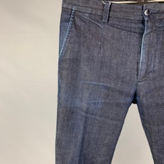 DOLCE & GABBANA - Jean à manches minces en coton mélangé bleu indigo, taille 28