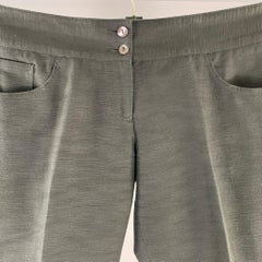 DOLCE & GABBANA Size 34 Black Cotton Blend Capri Dress Pants