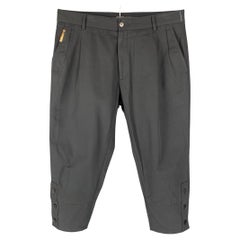 DOLCE & GABBANA Größe 34 Schwarze Hose aus Baumwolle mit Plissee, ungewöhnlich