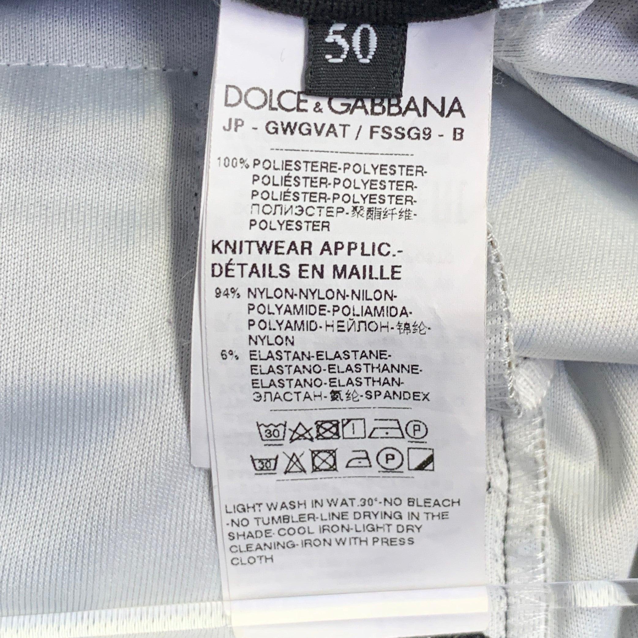 DOLCE & GABBANA Größe 34 Schwarz-Oliv-Braun Logo Polyester Cargo Freizeithose im Angebot 3