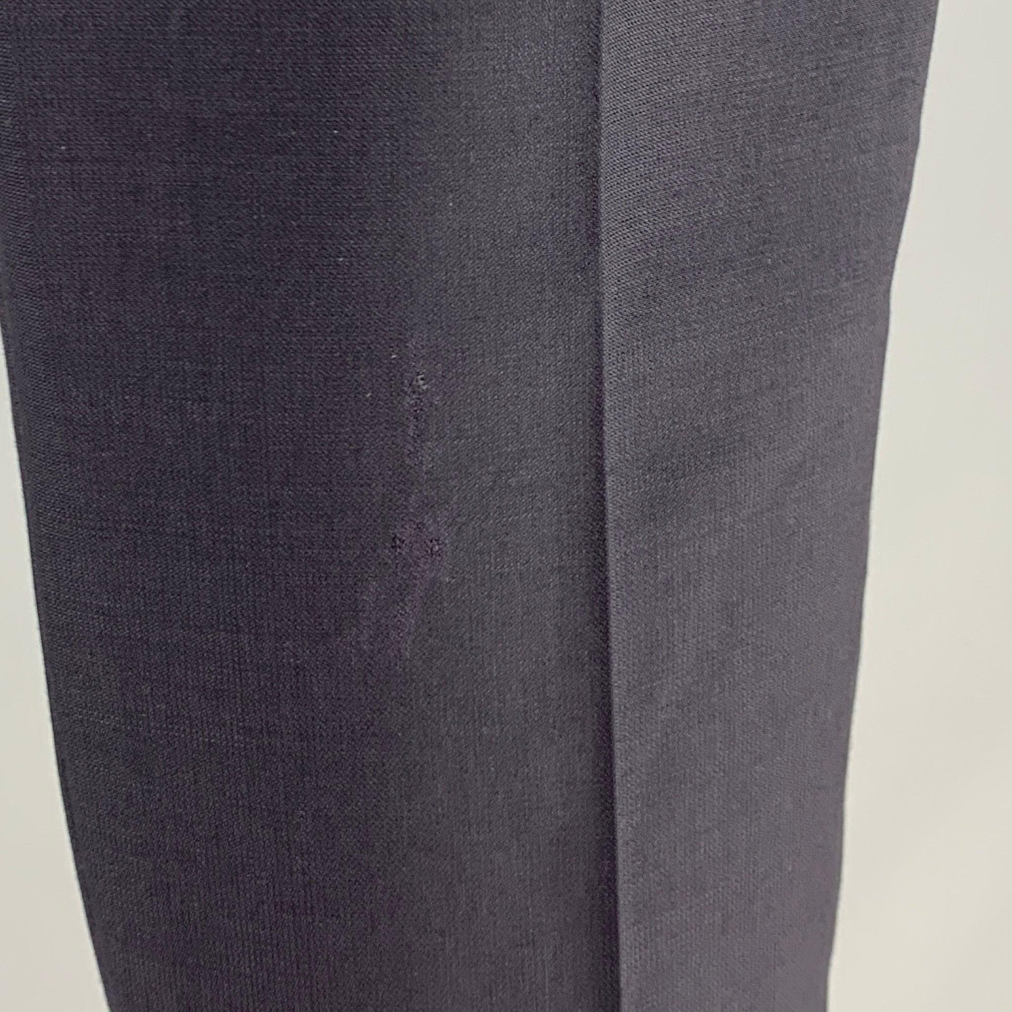 Men's DOLCE & GABBANA Size 34 Navy Wool Tuxedo Dress Pants For Sale