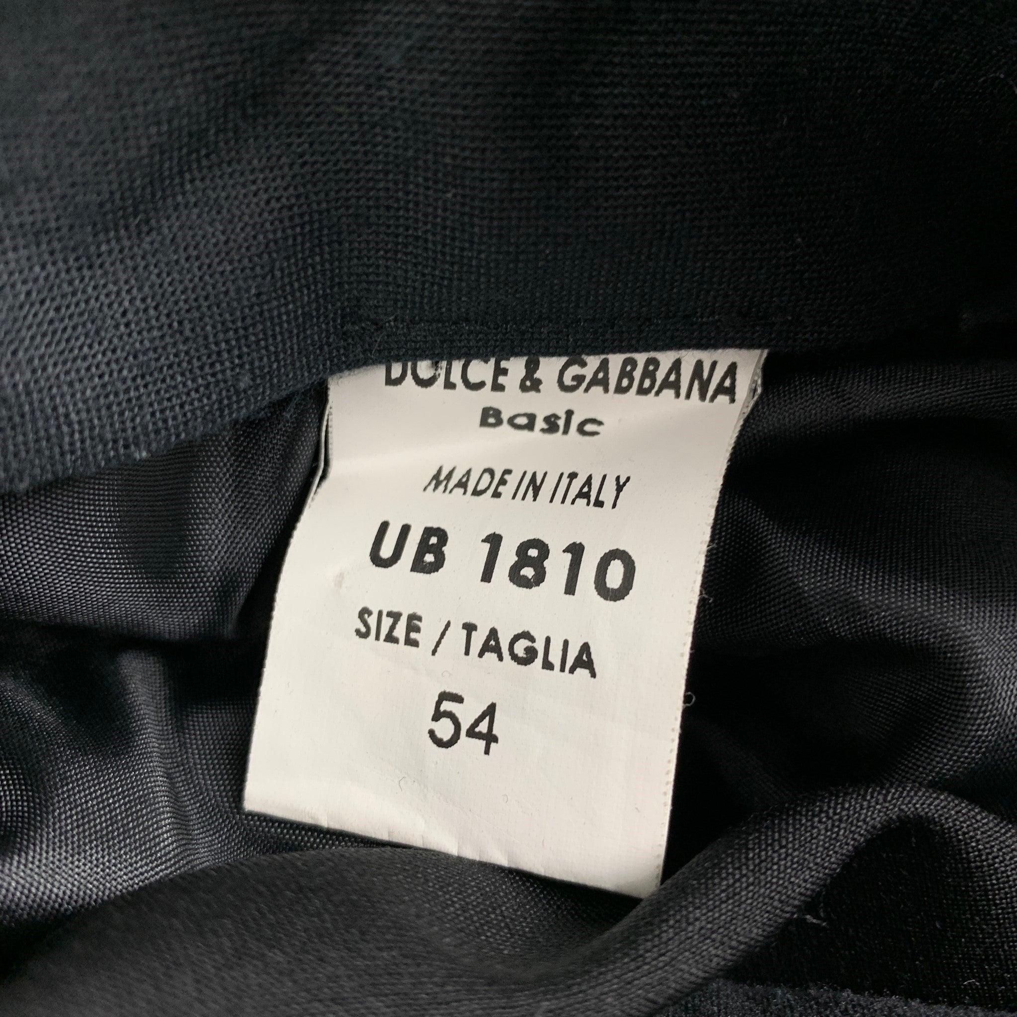 DOLCE & GABBANA Size 36 Black Wool Blend Zip Fly Dress Pants In Good Condition For Sale In San Francisco, CA