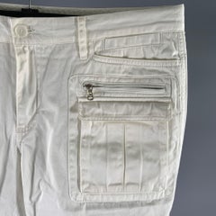 DOLCE & GABBANA Size 36 Cream Cotton Cargo Shorts