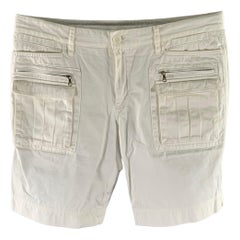 DOLCE & GABBANA Size 36 Cream Cotton Cargo Shorts