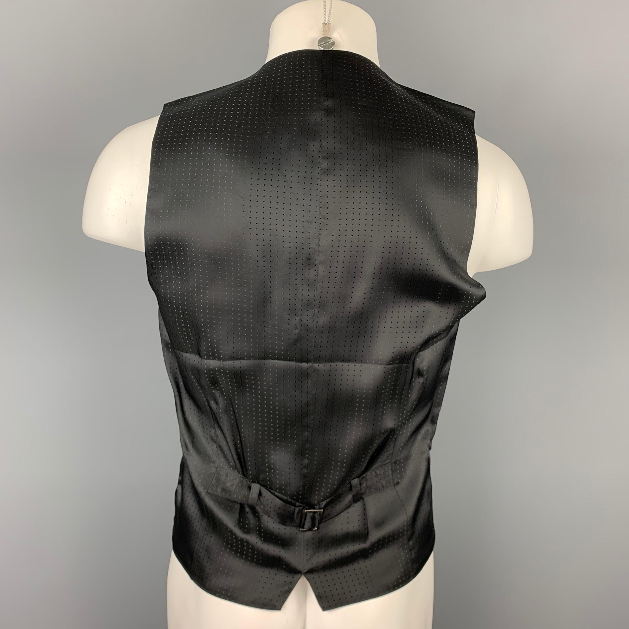 black silk vest