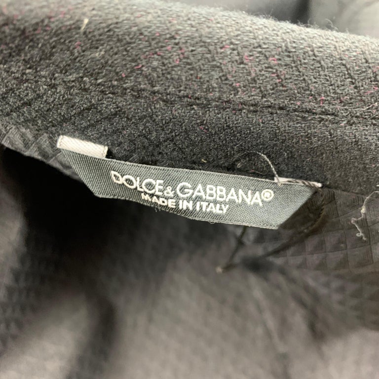 DOLCE & GABBANA Size 38 Black Silk Blend Shawl Collar Vest main image 1