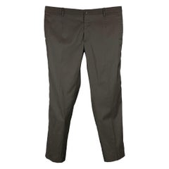DOLCE 
GABBANA Size 38 Black Wool Blend Tuxedo Dress Pants