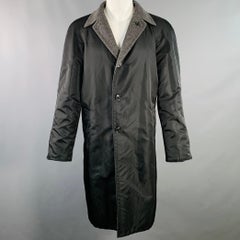 DOLCE & GABBANA Size 38 Grey Black Reversible Buttoned Coat