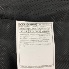 DOLCE & GABBANA Size 38 Regular Dark Blue & Black Sparkle Suit