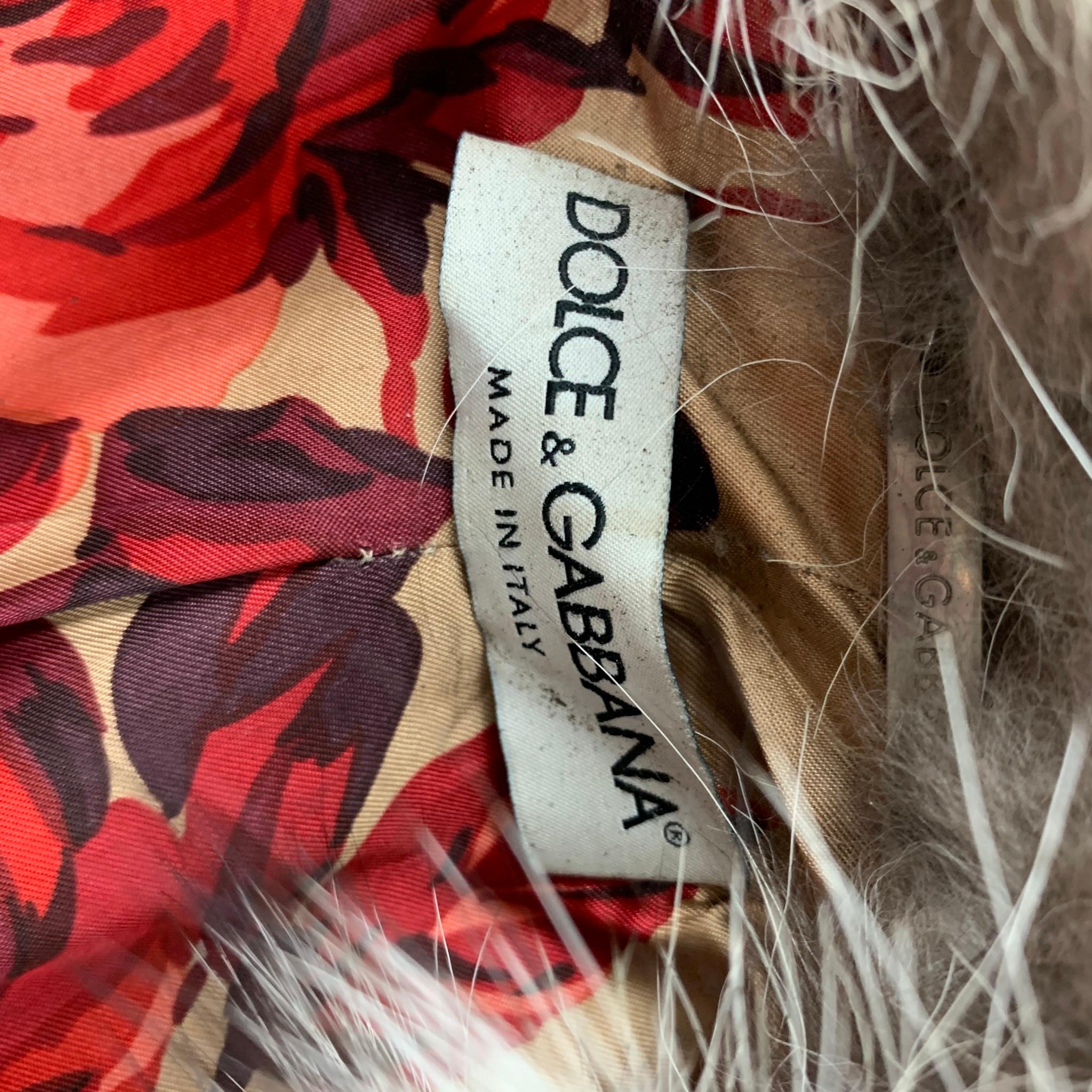 DOLCE & GABBANA Size 4 Black Angora Hidden Snaps Jacket 2
