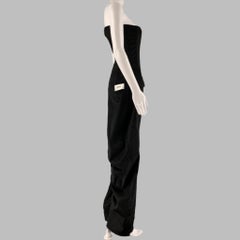 DOLCE & GABBANA Size 4 Black White Acetate Blend Strapless Overalls & Jumpsuits