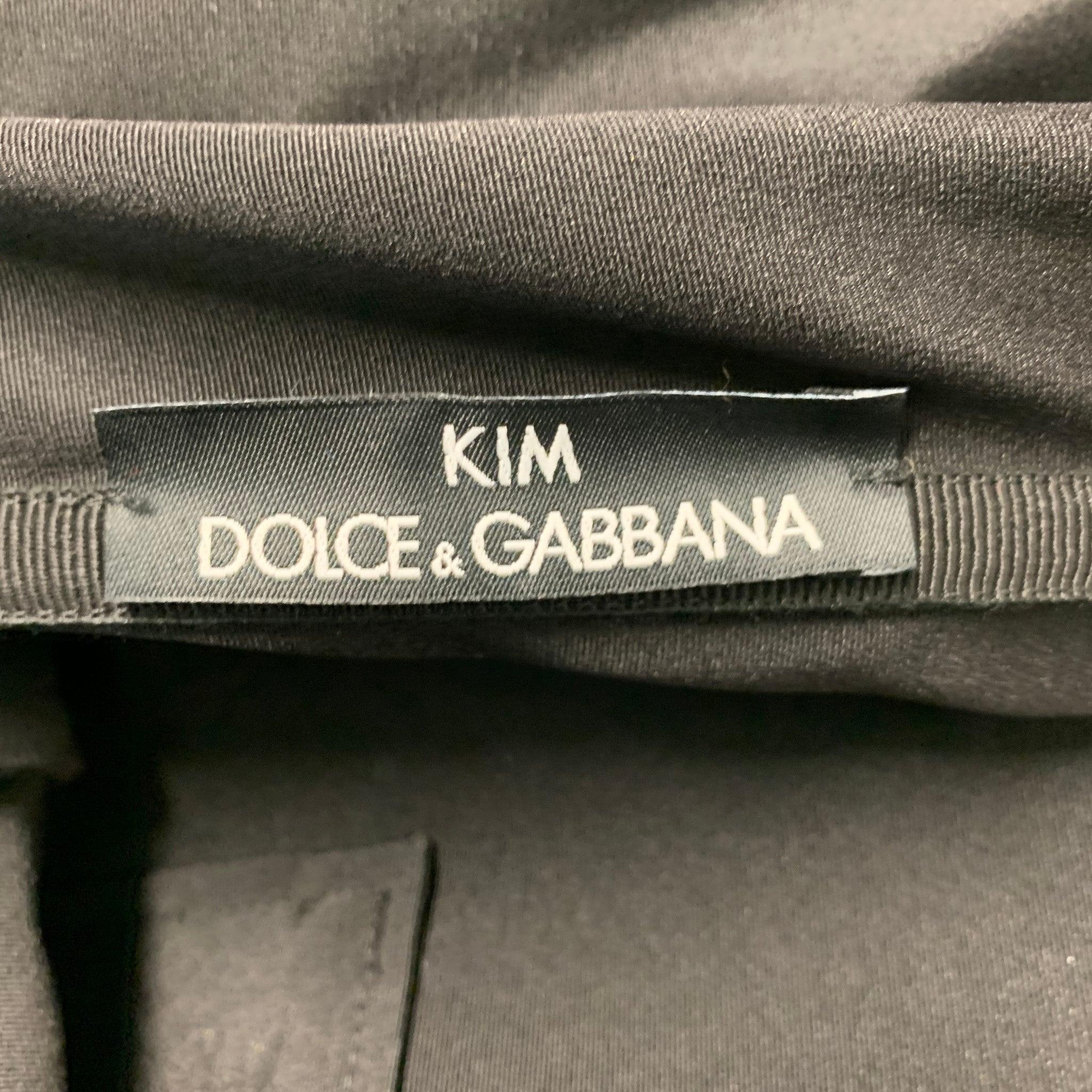 DOLCE & GABBANA trägerlose Overalls & Jumpsuits aus Acetatmischung in Schwarz-Weiß, Größe 4 im Angebot 2