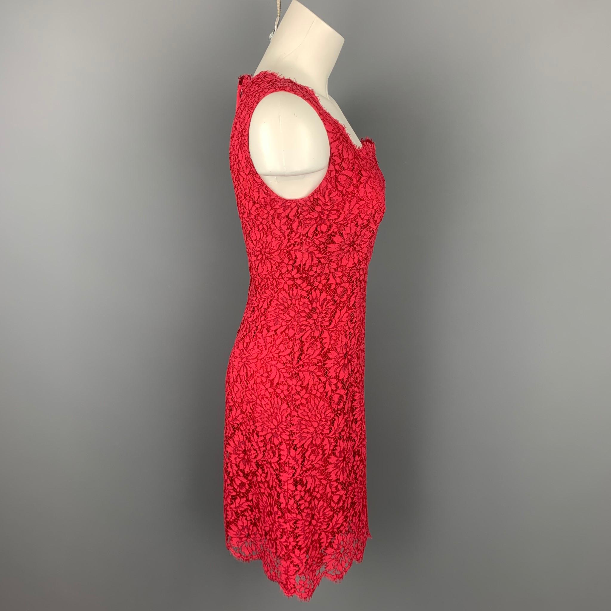 venus red lace dress