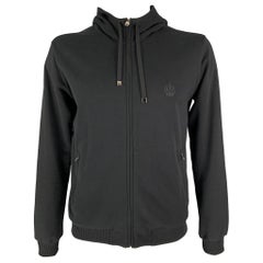 DOLCE & GABBANA Size 40 Black Cotton Hoodie Jacket