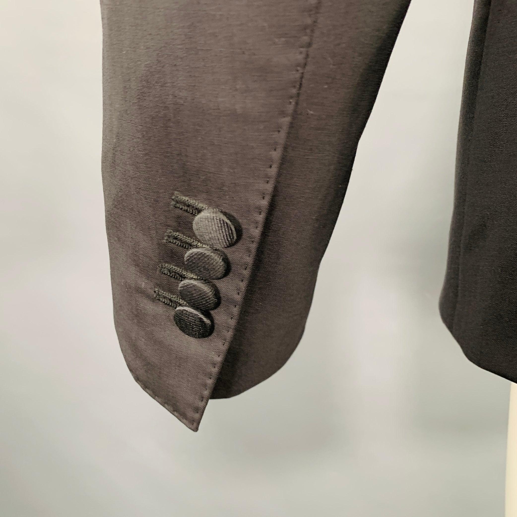 DOLCE & GABBANA Taglia 40 Nero Argento Dot Dot Dot con risvolto in vendita 1