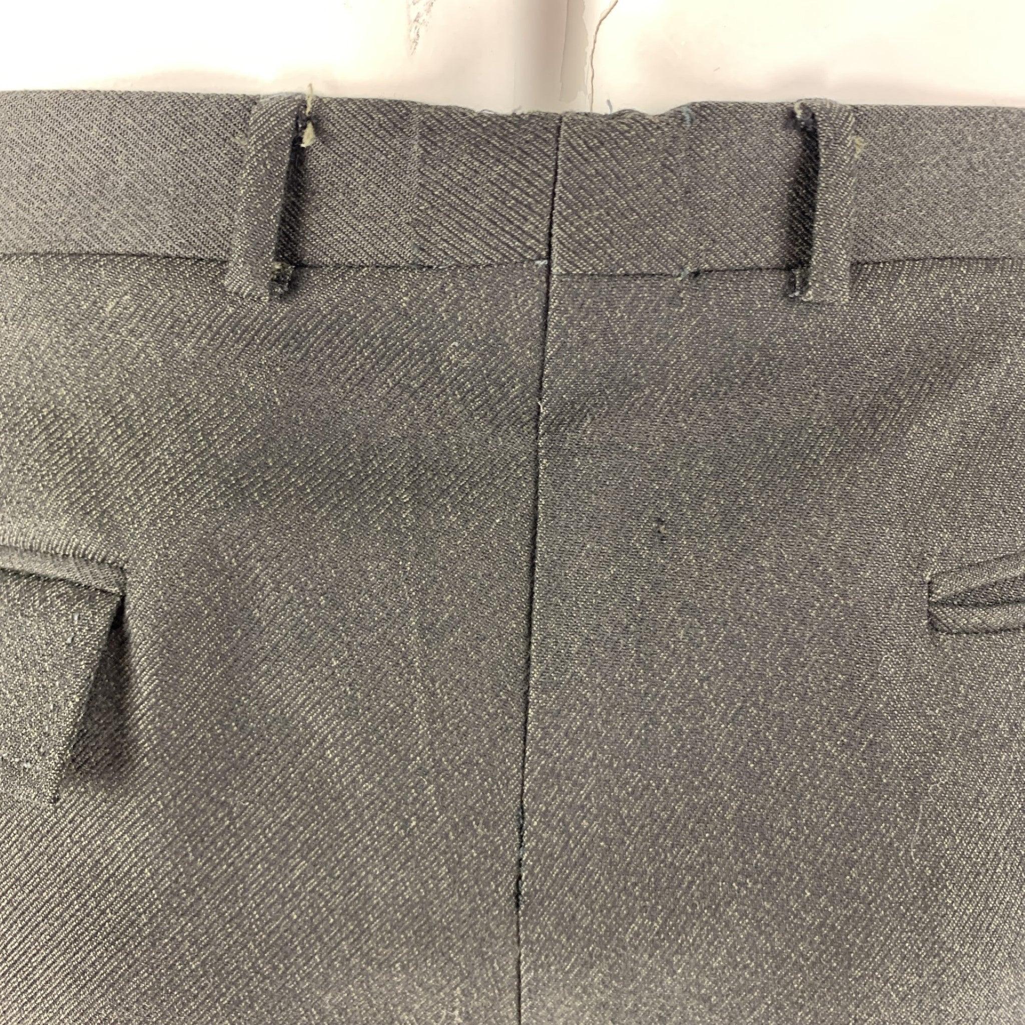 DOLCE & GABBANA  Size 40 Black Twill Wool Single breasted 36 29 Suit For Sale 5