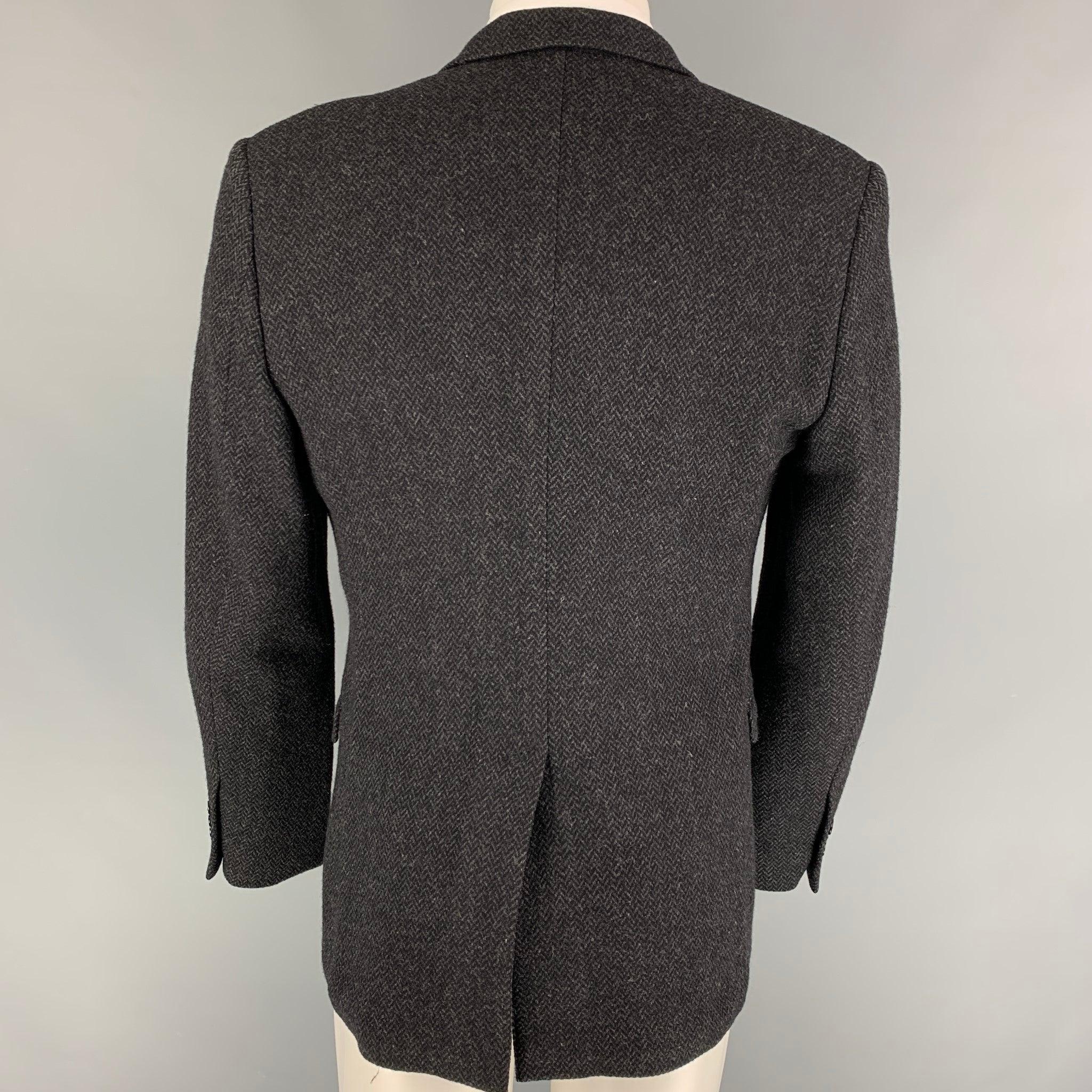 DOLCE & GABBANA Size 40 Grey Cashmere Notch Lapel Sport Coat In Good Condition In San Francisco, CA