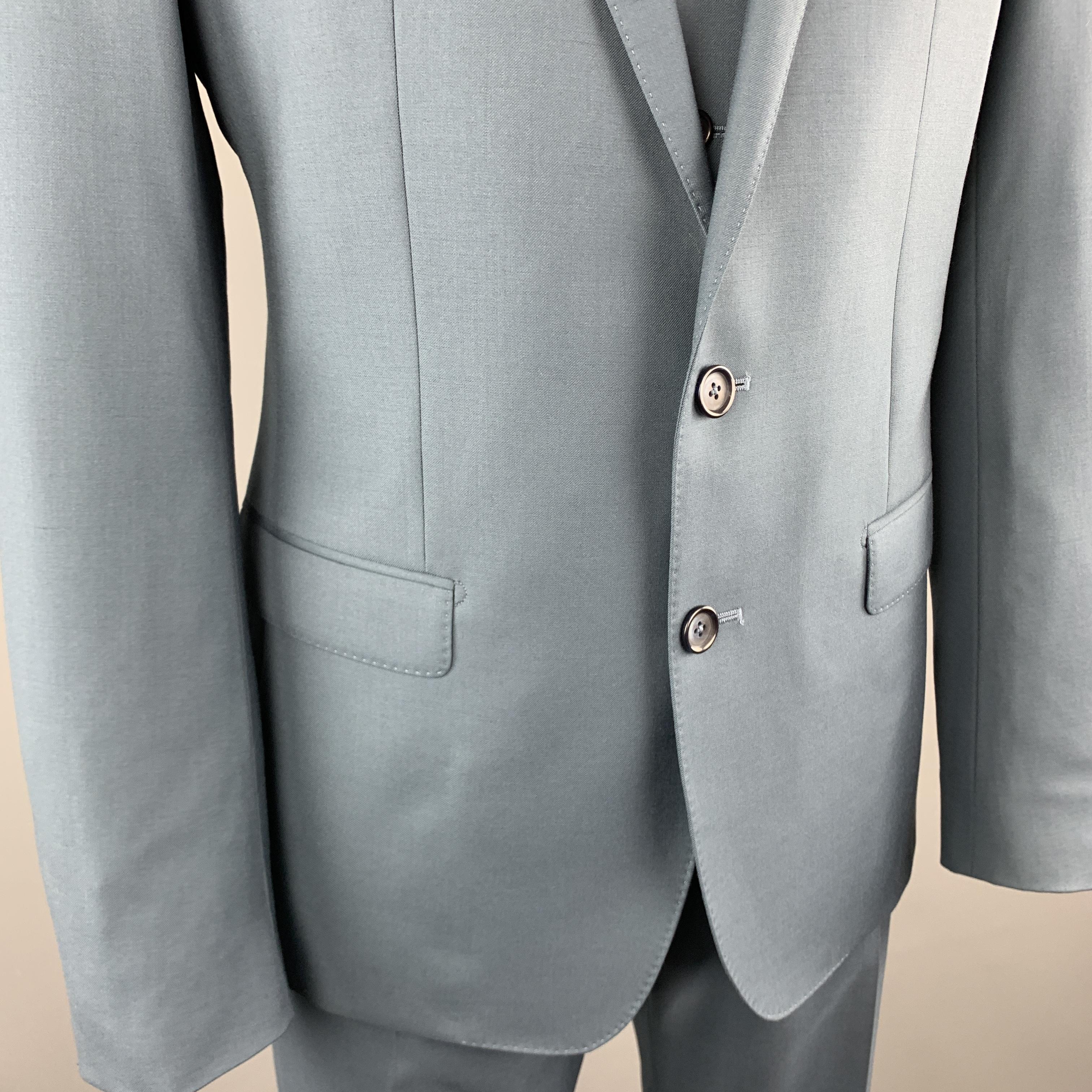 teal blue 3 piece suit